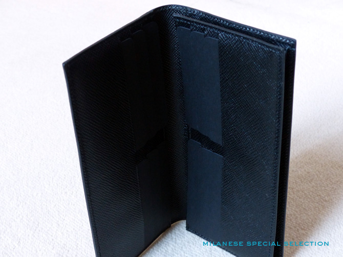 coat wallet cuir noir